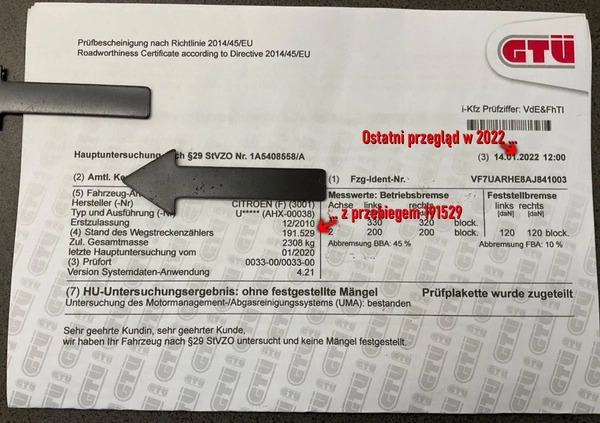 Citroen C4 Grand Picasso cena 21500 przebieg: 214000, rok produkcji 2010 z Krobia małe 352